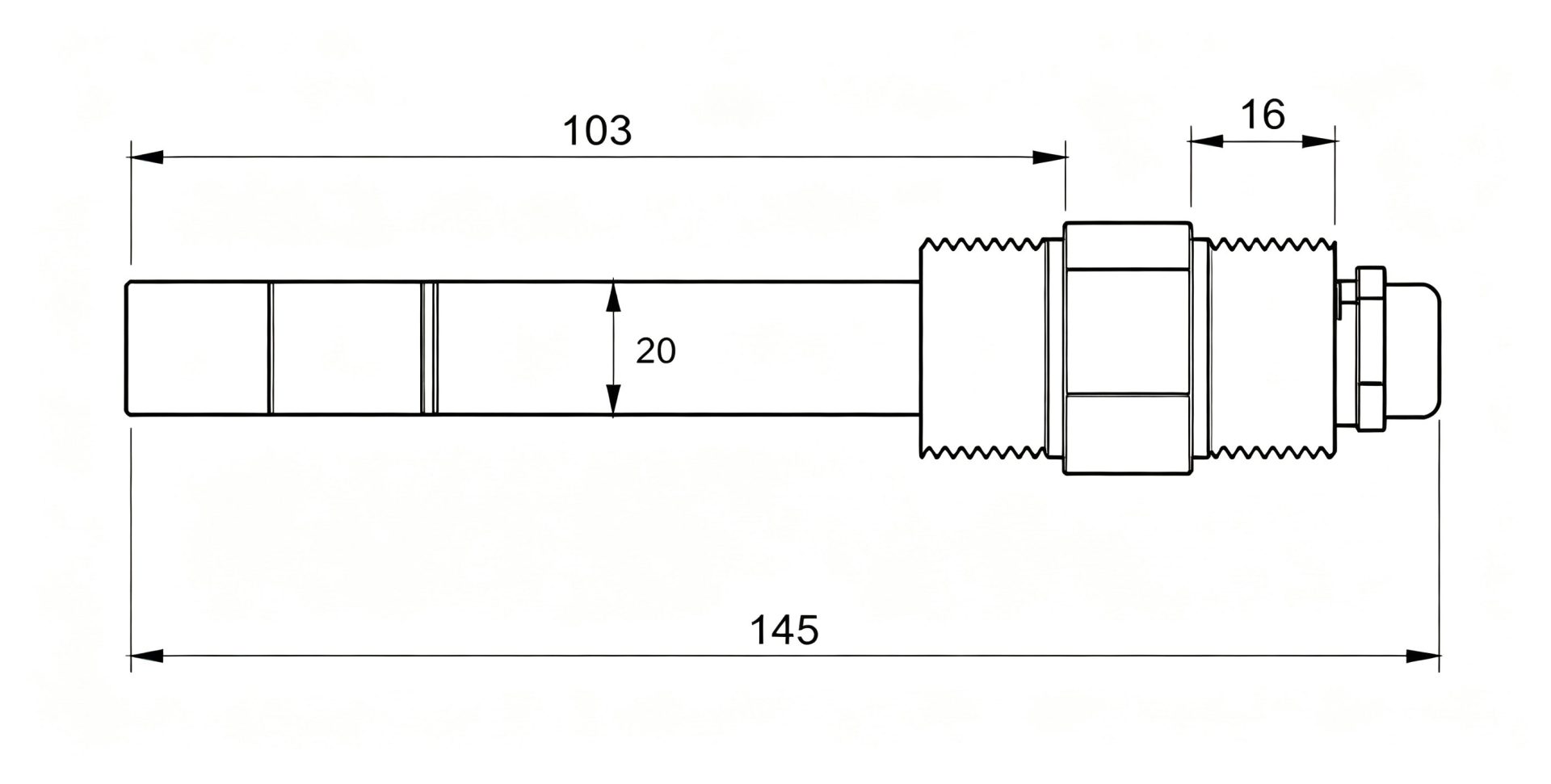 PPM-TZD1A Turbidity Transmitter dimension