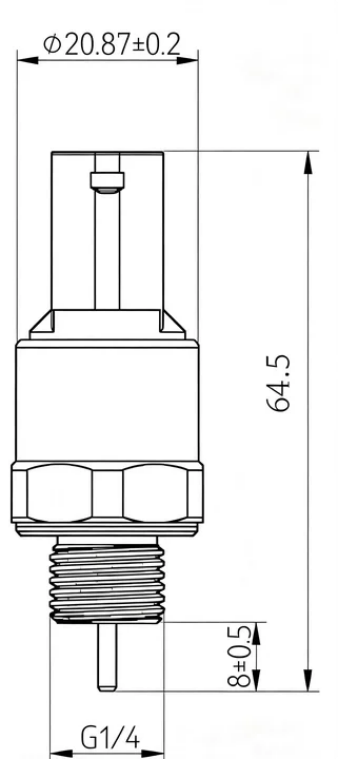 PPM-T123 pressure and temp sensor for liquid cooling system